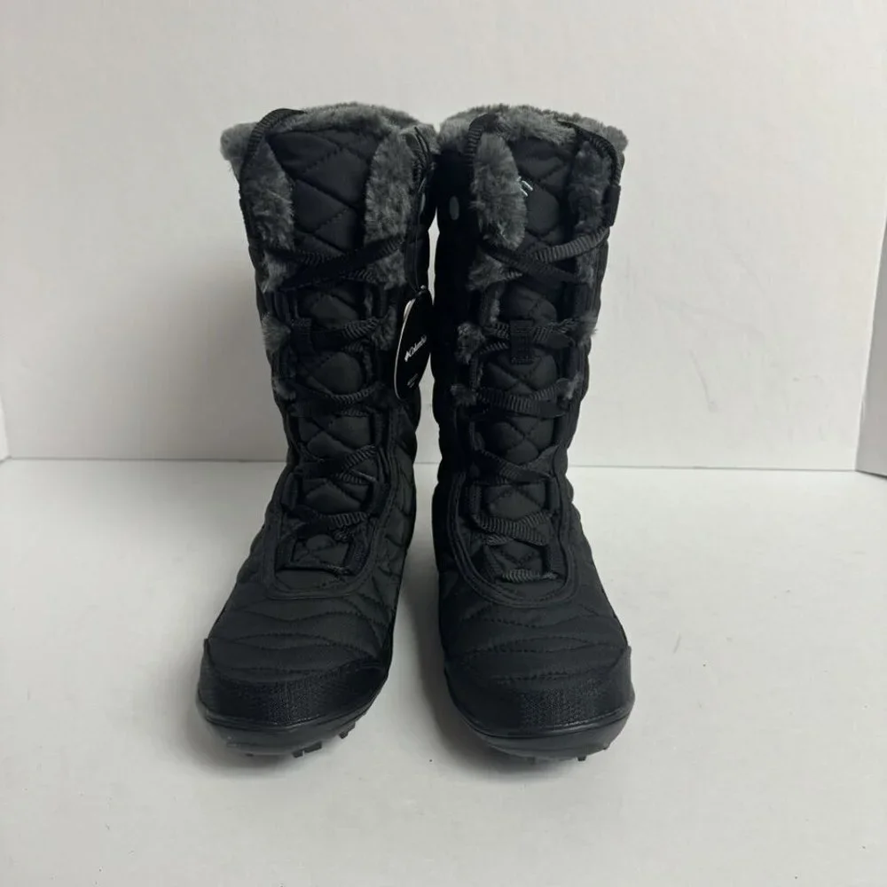 Columbia Youth Minx Mid III Waterproof Omni Heat Boot Black Size 1 M